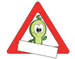 Türschild stop leer